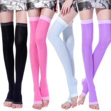 Load image into Gallery viewer, 1 Pair Legs Shaper Stovepipe Socks Sleep Stovepipe Socks Shaping Long Compression Socks Weight Loss Socks