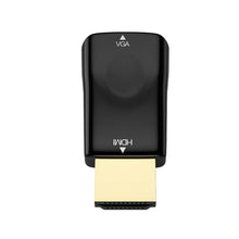 Load image into Gallery viewer, Mini HDMI-compatible To VGA Adapter HD 1080P VGA Output PC Converter Connector Audio Video For XiaoMi Huawei Laptop Game Gadgets
