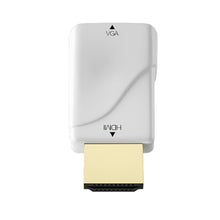 Load image into Gallery viewer, Mini HDMI-compatible To VGA Adapter HD 1080P VGA Output PC Converter Connector Audio Video For XiaoMi Huawei Laptop Game Gadgets
