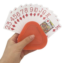 Load image into Gallery viewer, 4pcs/set Triangle Shaped Hands-Free Playing Card Holder Board Game Poker Seat Lazy Poker Base Game Organizes Free Your Hands