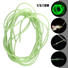 Load image into Gallery viewer, 1/5/10M Luminous Fishing Tube Night Fluorescent Glow Sub Line Rig Fishing Rig Hook Line Glow Pipe Light Tackle Fishing Tackle