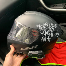 Load image into Gallery viewer, Personalized Decoration Helmet Sticker HAHAHA Motorcycle Helmet Sticker Decor Decal for Motorbike Car Body Window Bumper Sticker