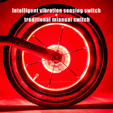 Load image into Gallery viewer, Rechargeable Smart Bicycle Wheel Light Bike Hub Spoke Light LED Cycling Spoke Light Kids Balance Bike Light Bicycle Accessories