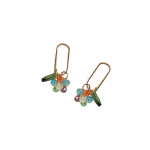 Load image into Gallery viewer, Simple Color Crystal Leaf Beaded Earrings Rice Beads Girls Women's Fashion Ear Stud Earrings Jewelry Female Accessories
