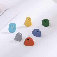 Load image into Gallery viewer, Cute Cartoon Cloud Earrings Funny Smiley Cute Summer Spring Simple Personality Earrings Women Girls Ear Clips Ear Stud Jewelry