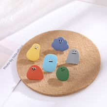Load image into Gallery viewer, Cute Cartoon Cloud Earrings Funny Smiley Cute Summer Spring Simple Personality Earrings Women Girls Ear Clips Ear Stud Jewelry