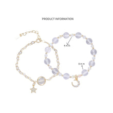 Load image into Gallery viewer, Fashion Beaded Branch Strawberry Crystal Bracelet Adjustable Moon Star Bracelet White Women Elegant Jewelry Gift Accessories