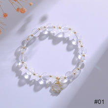 Load image into Gallery viewer, Fashion Beaded Branch Strawberry Crystal Bracelet Adjustable Moon Star Bracelet White Women Elegant Jewelry Gift Accessories