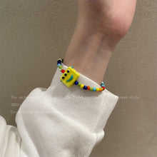 Load image into Gallery viewer, Cute Cartoon Little Monster Colorful Beaded Ceramic Bracelet Creative Rice Beads Elastic Wristband Women Bracelet Jewelry