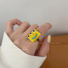 Load image into Gallery viewer, Cute Cartoon Little Monster Colorful Beaded Ceramic Bracelet Creative Rice Beads Elastic Wristband Women Bracelet Jewelry