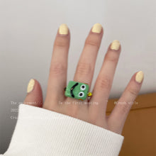 Load image into Gallery viewer, Cute Cartoon Little Monster Colorful Beaded Ceramic Bracelet Creative Rice Beads Elastic Wristband Women Bracelet Jewelry