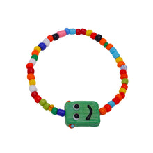 Load image into Gallery viewer, Cute Cartoon Little Monster Colorful Beaded Ceramic Bracelet Creative Rice Beads Elastic Wristband Women Bracelet Jewelry