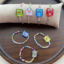 Load image into Gallery viewer, Cute Colored Little Monster Bracelet Cartoon Rice Beads Beaded Niche Design Elastic Bracelet Wristband Jewelry Women Gifts