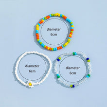 Load image into Gallery viewer, 3pcs/set Beach Beach Summer Fresh Color Rice Beads Small Daisy Beaded Fashion Simple Sweet Bracelet Women Bracelet Jewelry