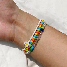 Load image into Gallery viewer, 3pcs/set Beach Beach Summer Fresh Color Rice Beads Small Daisy Beaded Fashion Simple Sweet Bracelet Women Bracelet Jewelry