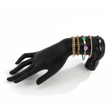 Load image into Gallery viewer, 4pcs/set Bohemian Daisy Flower Rice Bead Bracelet Women's Metal Hollow Chain Beaded Bracelet Girl Female Jewelry Accessories