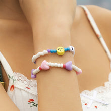 Load image into Gallery viewer, 2pcs/set Heart Shaped Rice Bead Bracelet Set Simple Sweet Smiley Beaded Bracelet Jewelry Women Summer Fresh Jewelry Accessories