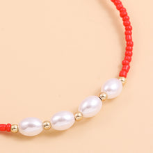 Load image into Gallery viewer, Simple Imitation Pearl Rice Bead Bracelet Summer Women Female Braided Bracelet Set Wristband Jewelry Accessories