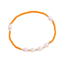 Load image into Gallery viewer, Simple Imitation Pearl Rice Bead Bracelet Summer Women Female Braided Bracelet Set Wristband Jewelry Accessories