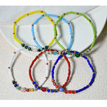 Load image into Gallery viewer, Fashion Boho Bead Bracelet Women's Ethnic Color Stacked Glass Bead Stretch Bracelet Female Beaded Wristband Jewelry