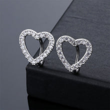 Load image into Gallery viewer, Fashion Belly Button Ring Creative Heart Shape Belly Button Nail Full Inlaid Stone Jewelry Rhinestones Women Sexy Body Nails