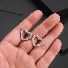 Load image into Gallery viewer, Fashion Belly Button Ring Creative Heart Shape Belly Button Nail Full Inlaid Stone Jewelry Rhinestones Women Sexy Body Nails