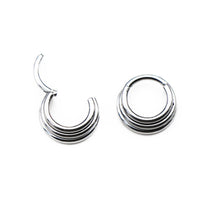 Load image into Gallery viewer, Surgical Steel Segment Nose Ring Septum Round Cartilage Earrings Body Piercing Jewelry for Women Men Body Piercing Jewelry
