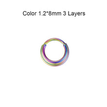 Load image into Gallery viewer, Surgical Steel Segment Nose Ring Septum Round Cartilage Earrings Body Piercing Jewelry for Women Men Body Piercing Jewelry