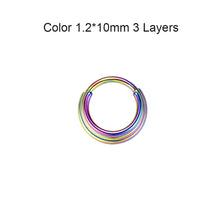 Load image into Gallery viewer, Surgical Steel Segment Nose Ring Septum Round Cartilage Earrings Body Piercing Jewelry for Women Men Body Piercing Jewelry