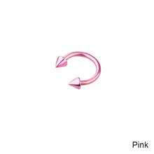 Load image into Gallery viewer, Cone C-shaped Circular Septum Nose Ring Surgical Steel Nipple Hoops Nose Septum Ear Bone Nose Nail Piercing Body Jewelry
