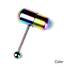 Load image into Gallery viewer, Creative Vibrating Tongue Ring Stainless Steel Electroplating Vibrating Tongue Nail Human Body Piercing Women Men Jewelry