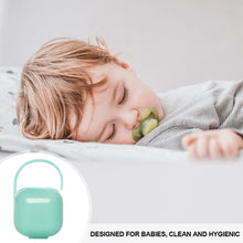 Load image into Gallery viewer, Portable Baby Pacifier Box Infant Soother Container Holder Box Travel Storage Case Holder Pacifier Storage Nipple Cradle Case