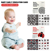 Load image into Gallery viewer, 0-36M Early Education Cards Color Black And White Cards Color Training Visual Stimulation Flashing Cards Montessori Toddler Toys