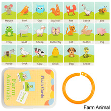 Load image into Gallery viewer, Kids English Learning Flashcards Educational Cards Montessori Flashcards Cognitive Toys Picture Memorise Games Gifts for Children