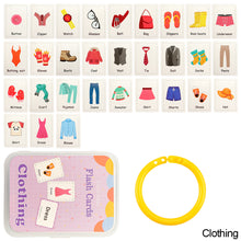 Load image into Gallery viewer, Kids English Learning Flashcards Educational Cards Montessori Flashcards Cognitive Toys Picture Memorise Games Gifts for Children