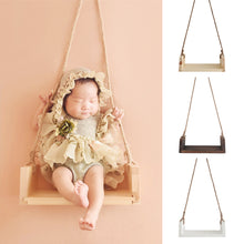 Load image into Gallery viewer, Newborn Baby Photography Props Swing Seats with Beautiful Flower Vine Baby Photo Studio Shoot Photo Studio Equipment