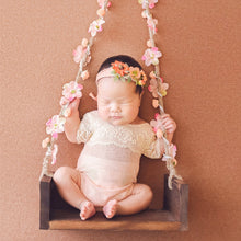 Load image into Gallery viewer, Newborn Baby Photography Props Swing Seats with Beautiful Flower Vine Baby Photo Studio Shoot Photo Studio Equipment