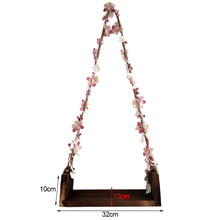 Load image into Gallery viewer, Newborn Baby Photography Props Swing Seats with Beautiful Flower Vine Baby Photo Studio Shoot Photo Studio Equipment