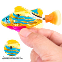 Load image into Gallery viewer, Electric Fish Cat Interactive Toy with Light Water Swimming Robot Fish Toy Pet Playing Toys