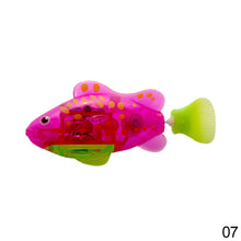 Load image into Gallery viewer, Electric Fish Cat Interactive Toy with Light Water Swimming Robot Fish Toy Pet Playing Toys