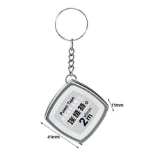 Load image into Gallery viewer, 1pc Creative Mini Tape Measure Pull Ruler Key Ring Measuring Tools Retractable Ruler with Key Chain and Hook Gauging Tool Portable Keychain Keyring Gifts