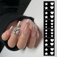 Load image into Gallery viewer, Nail Art Strip Hollow Nail Art Spray Template DIY Hand-painted Nail Art Sticker Hollow Nail Sticker Nail Art Decoration