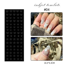 Load image into Gallery viewer, Nail Art Strip Hollow Nail Art Spray Template DIY Hand-painted Nail Art Sticker Hollow Nail Sticker Nail Art Decoration