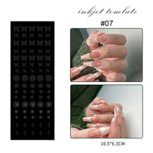 Load image into Gallery viewer, Nail Art Strip Hollow Nail Art Spray Template DIY Hand-painted Nail Art Sticker Hollow Nail Sticker Nail Art Decoration