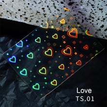 Load image into Gallery viewer, Aurora Laser Nail Stickers Versatile Star Laser Nail Stickers Nail Art Decoration Manicure Accessories