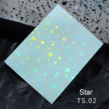 Load image into Gallery viewer, Aurora Laser Nail Stickers Versatile Star Laser Nail Stickers Nail Art Decoration Manicure Accessories