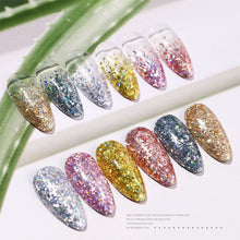 Load image into Gallery viewer, Irregular Laser Star Fragment Sequin Nail Stickers Flash Symphony Manicure Decoration DIY Nail Art Accessories