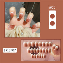 Load image into Gallery viewer, 24pcs/set Multicolor Cute Nail Patches Fake Nail Pieces Removable Fake Nails Extension Nail Art Accessories