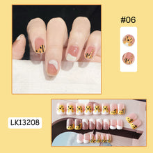 Load image into Gallery viewer, 24pcs/set Multicolor Cute Nail Patches Fake Nail Pieces Removable Fake Nails Extension Nail Art Accessories