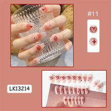 Load image into Gallery viewer, 24pcs/set Multicolor Cute Nail Patches Fake Nail Pieces Removable Fake Nails Extension Nail Art Accessories